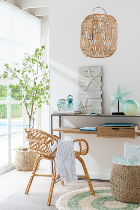 Scaun Ana, Stuf/Ratan/Bambus, Natural, 60x60x78 cm [9]