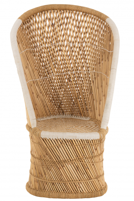 Scaun Bamboo, Rattan/Bambus, Natural, 87x82x151 cm [2]