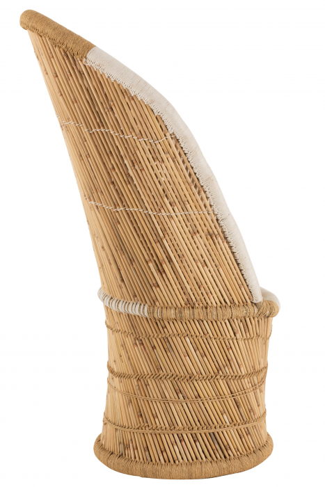 Scaun Bamboo, Rattan/Bambus, Natural, 87x82x151 cm [3]