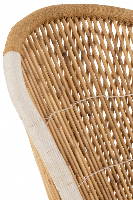 Scaun Bamboo, Rattan/Bambus, Natural, 87x82x151 cm [7]