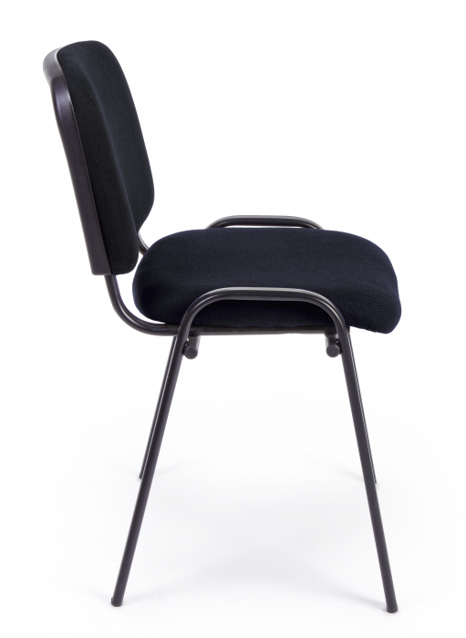 Scaun Conference, Otel/Poliester, Negru, 52x56.5x76.5 cm [4]