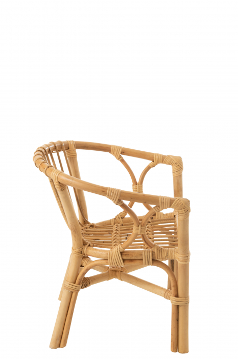 Scaun copii Filou, Ratan/Bambus, Natural, 45x40x55 cm [3]
