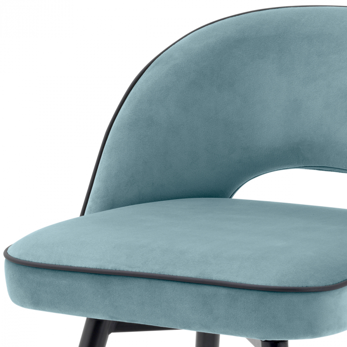 Scaun counter, Cliff savona, catifea albastra, set de 2 [5]