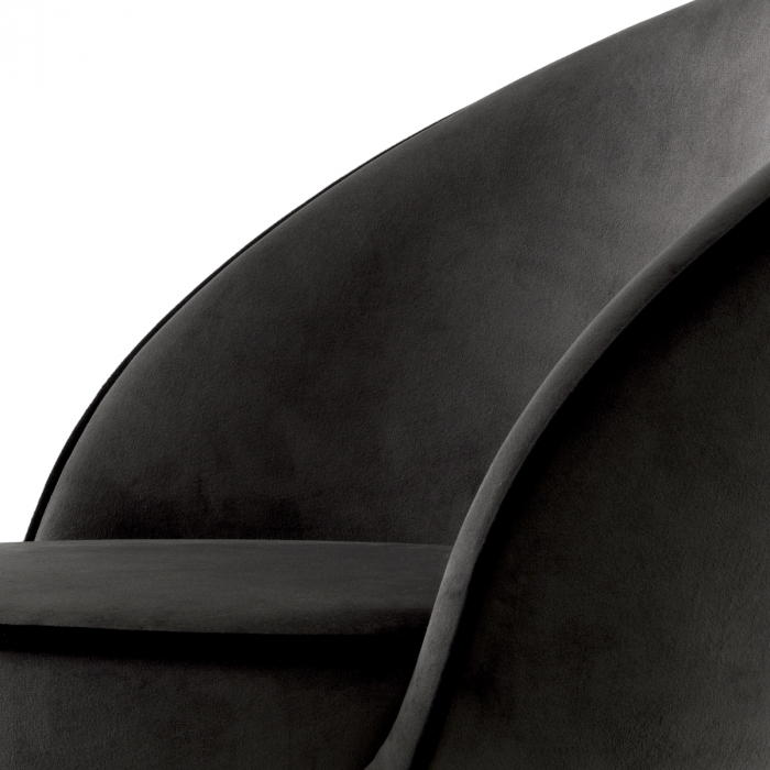 Scaun counter, Cooper roche set de 2 catifea gri închis [5]