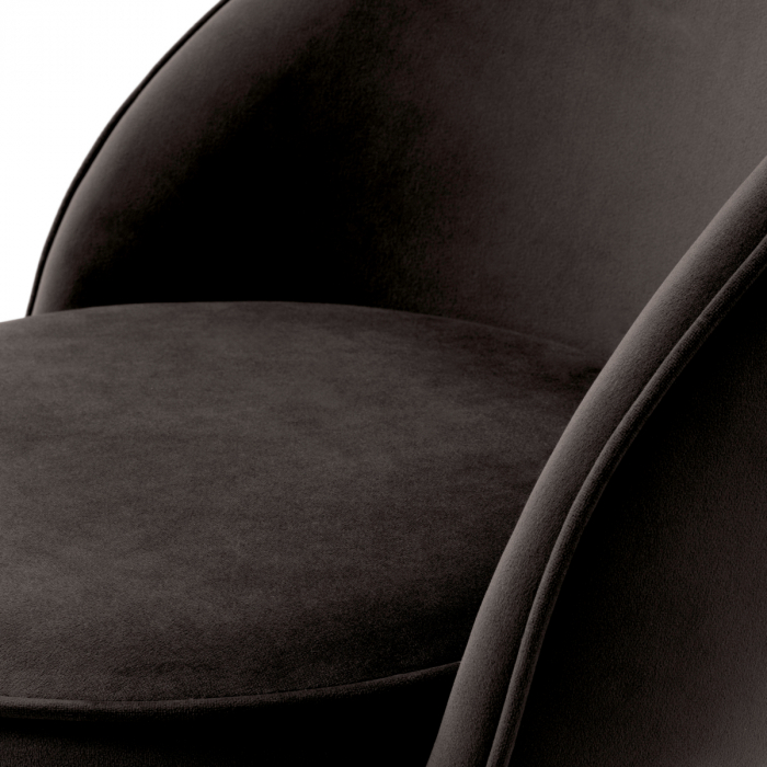 Scaun counter, Dorland roche catifea gri inchis, Dims: W. 51 | D. 53 | H. 93 | SD. 43 | SH. 67  (CM) [5]