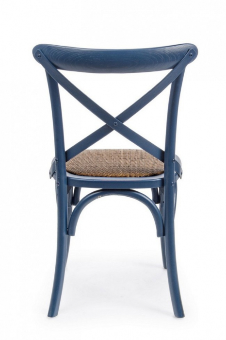 Scaun Cross, Lemn, Albastru, 50.5x52x87 [4]