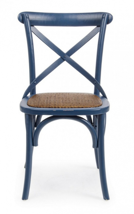 Scaun Cross, Lemn, Albastru, 50.5x52x87 [3]