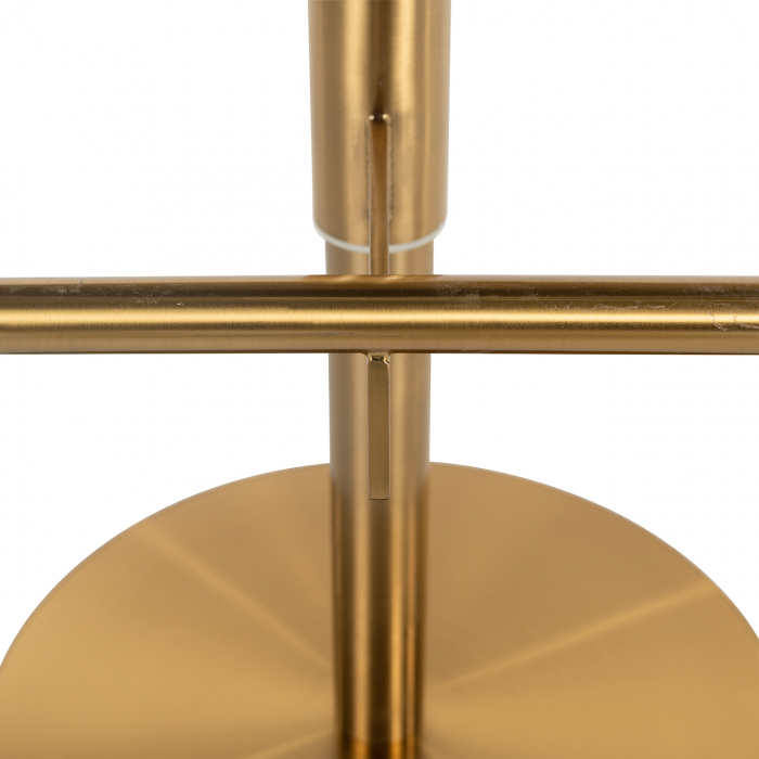 Scaun de bar ajustabil Zabi, alb/auriu, 112x57x56 [8]