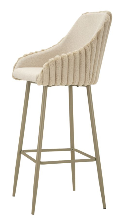 Scaun de bar Alaska -a- crem set de 2 buc. cm 52x46x111 (inaltime sezut 78 cm) [3]