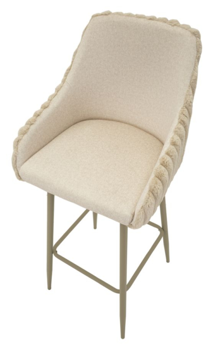 Scaun de bar Alaska -a- crem set de 2 buc. cm 52x46x111 (inaltime sezut 78 cm) [4]