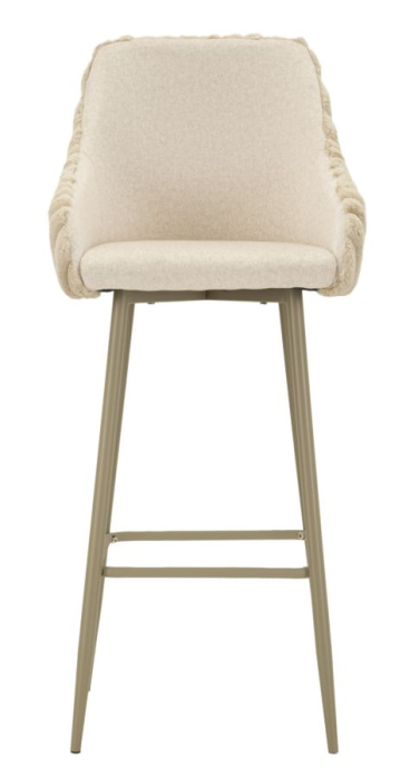 Scaun de bar Alaska -a- crem set de 2 buc. cm 52x46x111 (inaltime sezut 78 cm) [2]