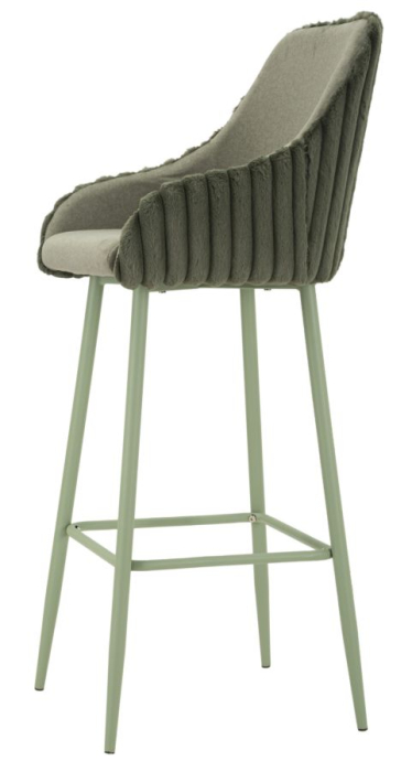 Scaun de bar Alaska -a- verde, set de 2, 52x46x111 cm (inaltime sezut 78 cm) [3]