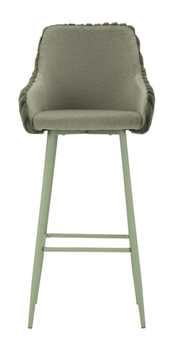 Scaun de bar Alaska -a- verde, set de 2, 52x46x111 cm (inaltime sezut 78 cm) [2]