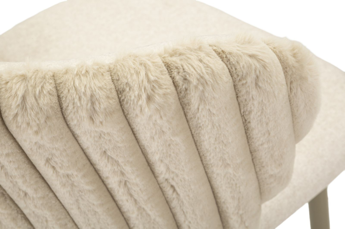 Scaun de bar Alaska -b- crem set de 2 buc 55x58x106 cm (inaltime sezut 77 cm) [6]