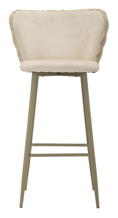 Scaun de bar Alaska -b- crem set de 2 buc 55x58x106 cm (inaltime sezut 77 cm) [2]