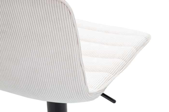 Scaun de bar alb cm 43x49.5x85.5-107 (sezut cm 61-82.5) set de 2 [6]