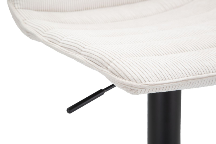 Scaun de bar alb cm 43x49.5x85.5-107 (sezut cm 61-82.5) set de 2 [7]