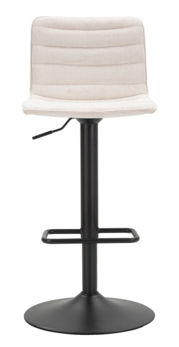 Scaun de bar alb cm 43x49.5x85.5-107 (sezut cm 61-82.5) set de 2 [2]