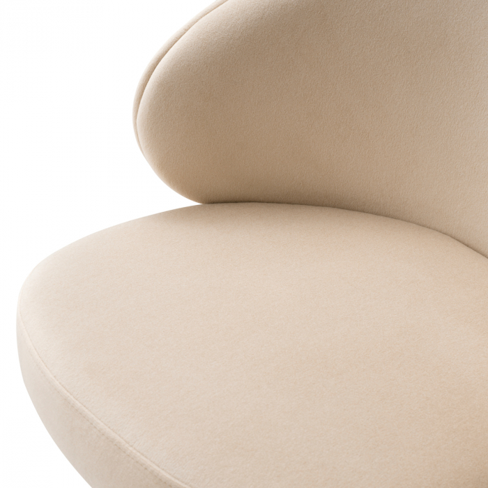 Scaun de bar, Camerota, furnir nuc, sabino bej [6]