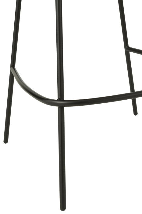 Scaun de bar din metal, teracota/negru [5]