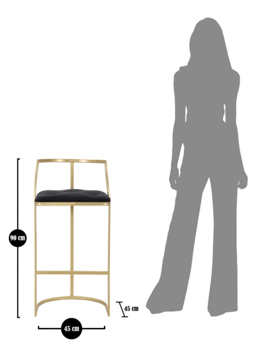 Scaun de bar Istanbul ø 45x90 cm [10]