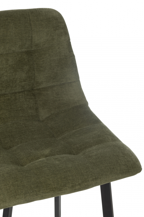 Scaun de bar, Kent metal/poliester, verde [2]