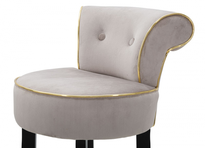 Scaun de bar LUXY gri cm 46x48x96 (inaltimea sezutului 75cm) [4]