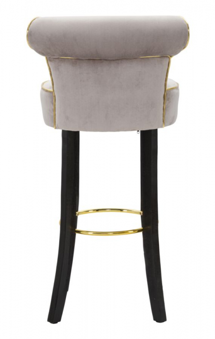 Scaun de bar LUXY gri cm 46x48x96 (inaltimea sezutului 75cm) [5]
