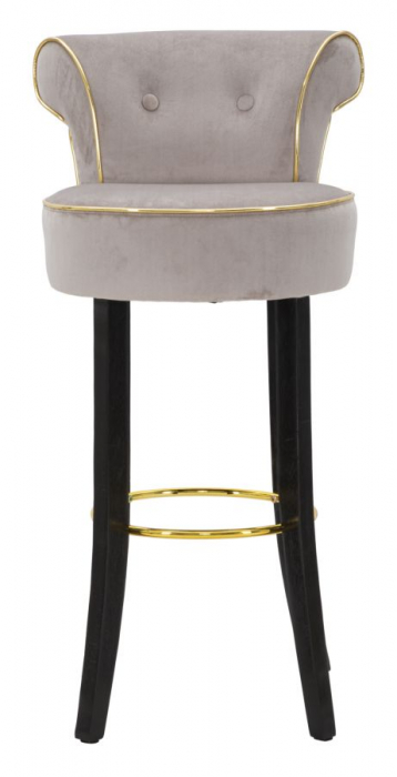 Scaun de bar LUXY gri cm 46x48x96 (inaltimea sezutului 75cm) [2]