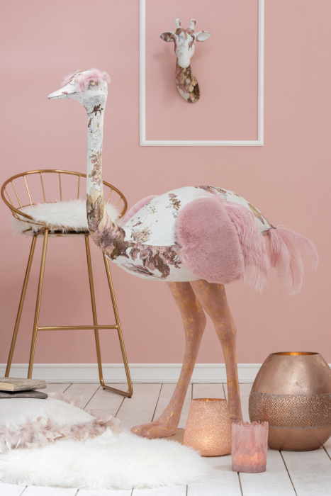 Scaun de bar, Metal, Auriu, 54x52x102 cm [8]