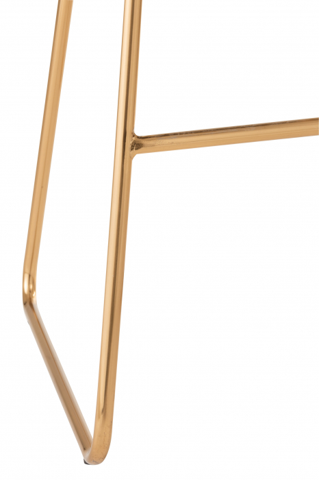 Scaun de bar, Metal, Auriu, 54x52x102 cm [5]