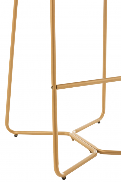 Scaun de bar Pierre, Textil/Metal, Maro, 57.5x48.5x85.5 cm [5]