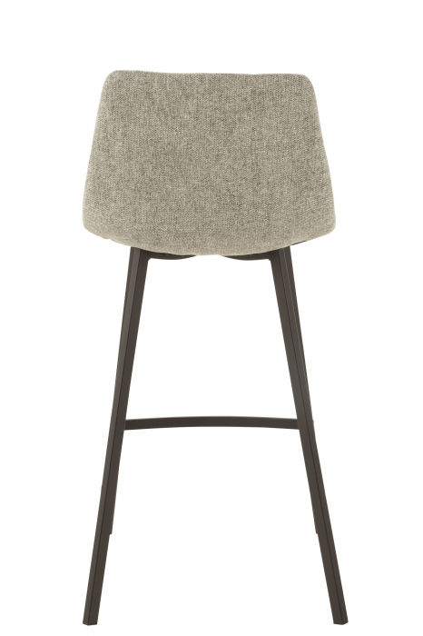Scaun de bar Stephane, Metal/Textil, Gri, 43x45x97 cm [4]