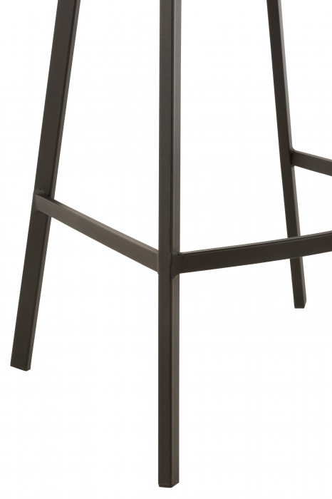 Scaun de bar Stephane, Metal/Textil, Gri inchis, 47x43x95 cm [5]