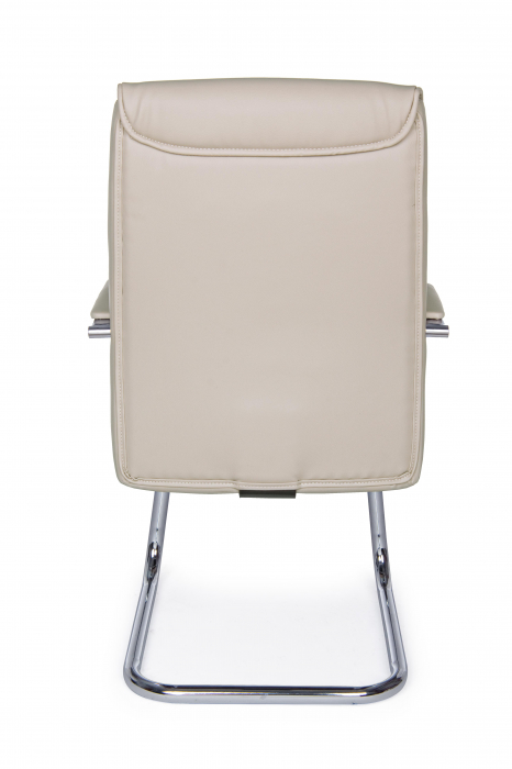 Scaun de birou Sydney, Otel/Piele ecologica, Bej, 58x60.5x101.5 cm [3]