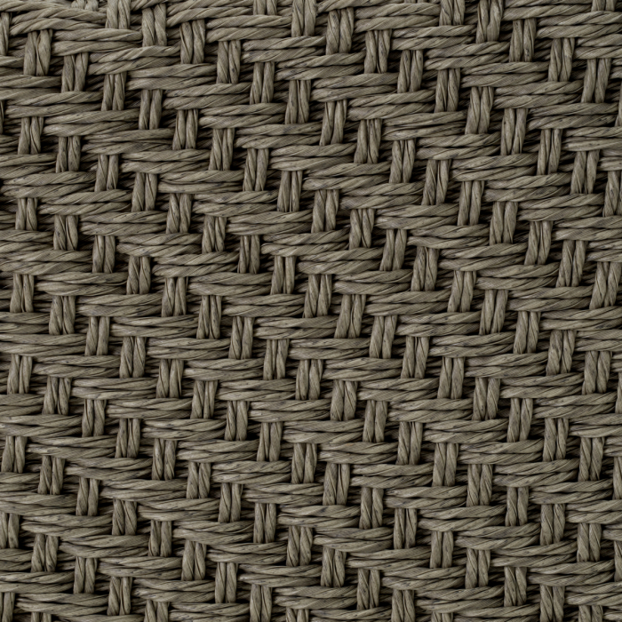 Scaun de exterior, Bryson, țesut artificial ratan, culoarea nisipului (Viola), Dimensiuni: W. 90 | D. 91 | H. 85 | SD. 52 | SW. 66 | SH. 47.5 | AH. 70   [7]