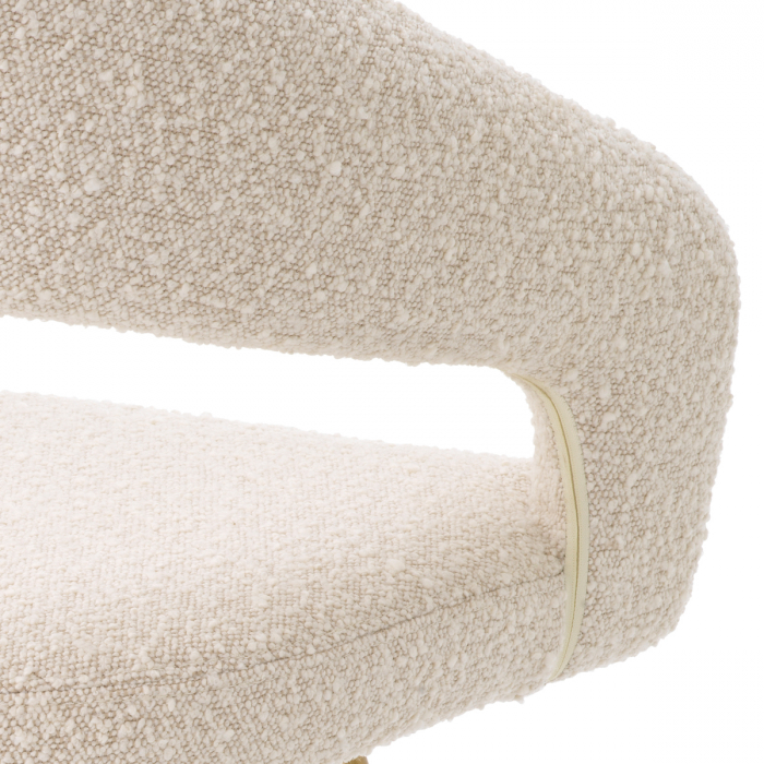 Scaun dining, Bravo bouclé crem [6]