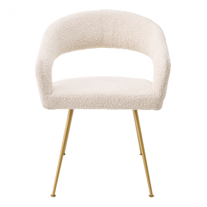 Scaun dining, Bravo bouclé crem [3]
