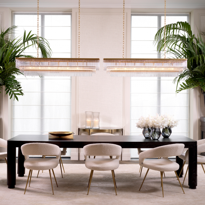 Scaun dining, Bravo bouclé crem [2]