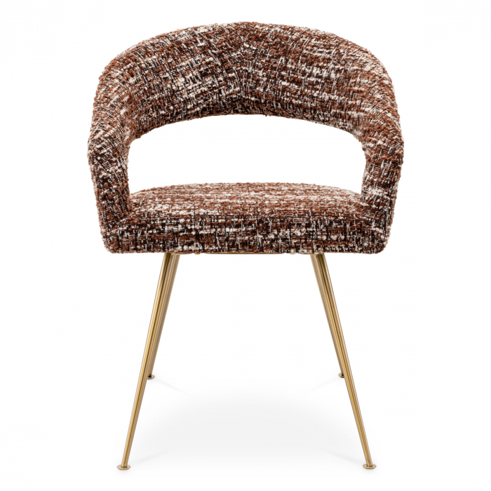 Scaun dining, Bravo bouclé sonata red [3]