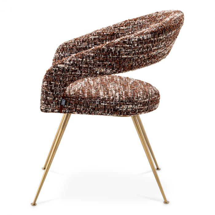 Scaun dining, Bravo bouclé sonata red [5]