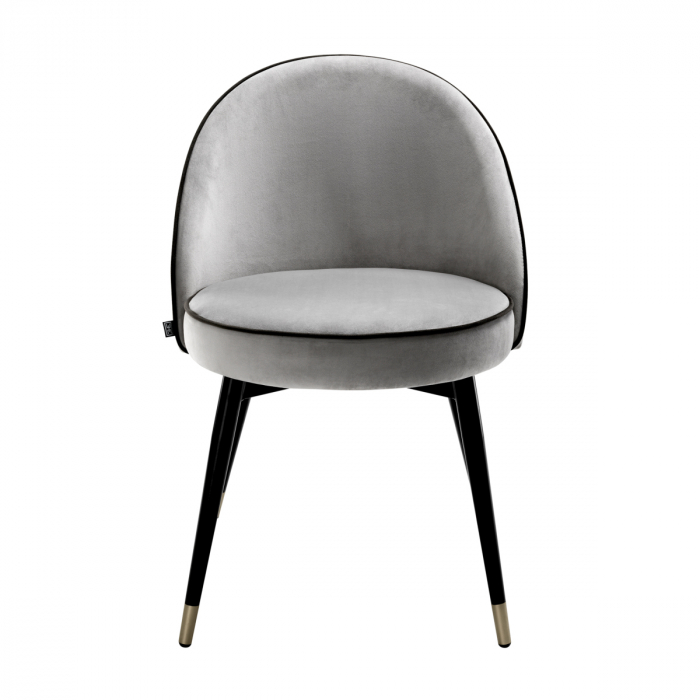Scaun dining, Cooper Roche set de 2 catifea gri deschis [4]