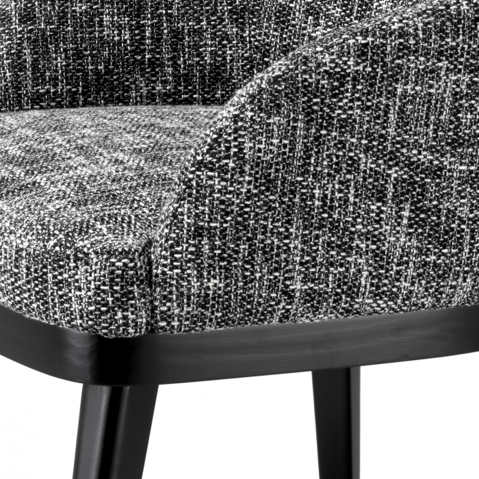 Scaun dining, Costa cu cotiera, cambon negru [5]