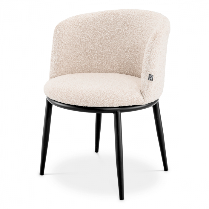 Scaun dining, Filmore bouclé crem set de 2 [2]