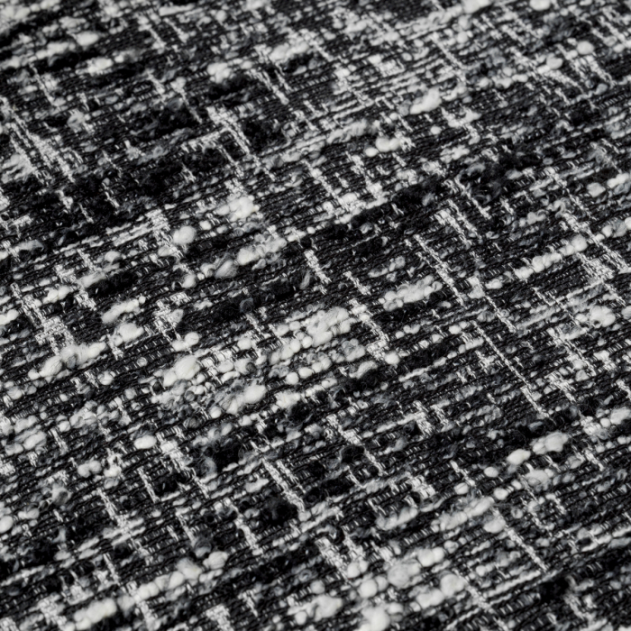 Scaun dining, Julio bouclé sonata negru set de 2, Dims: W. 57 | D. 55 | H. 77.5 | SD. 47 | SW. 48 | SH. 48 | AH. 70.5 (CM) [9]