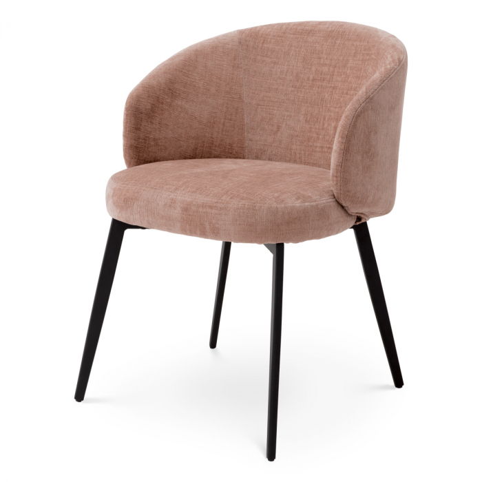 Scaun dining, Lloyd cu cotiera sisley roz, set de 2 [2]