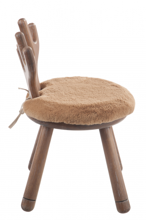 Scaun Ear Deer, Lemn, Natural, 36x36x56 cm [5]