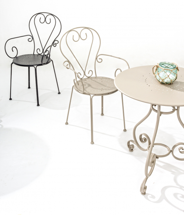 Scaun Etienne, Otel inoxidabil, Negru, 49x49x89 cm [4]