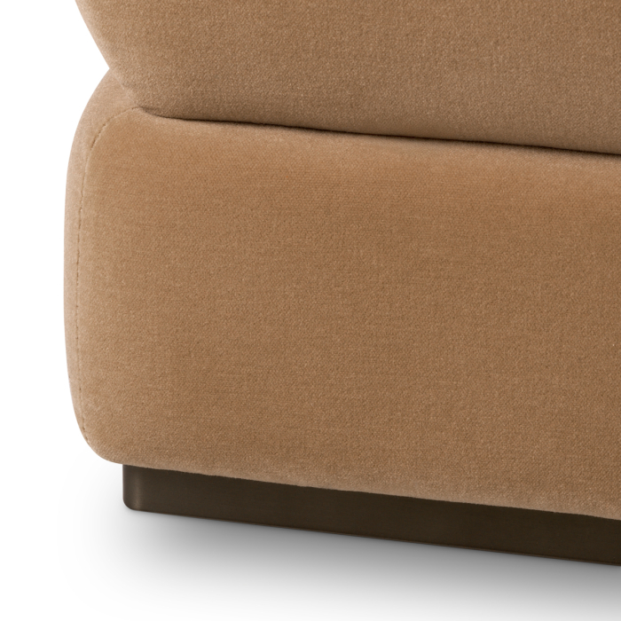 Scaun Fifth cu finisaj bronz Morris Merinos, camel |W. 49 | D. 49 | H. 52 cm  [5]