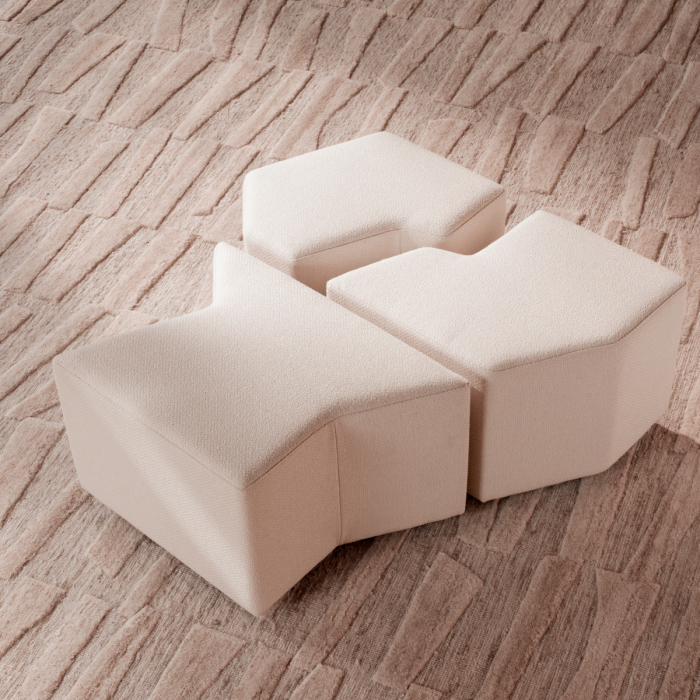 Scaun Filbert rêve crem set de 3, Dims: W. 70 | D. 51 | H. 46 (CM) [2]